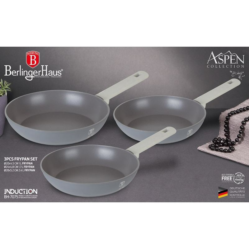 ZESTAW PATELNI TYTANOWYCH BERLINGER HAUS BH-7075 ASPEN - obrazek 3