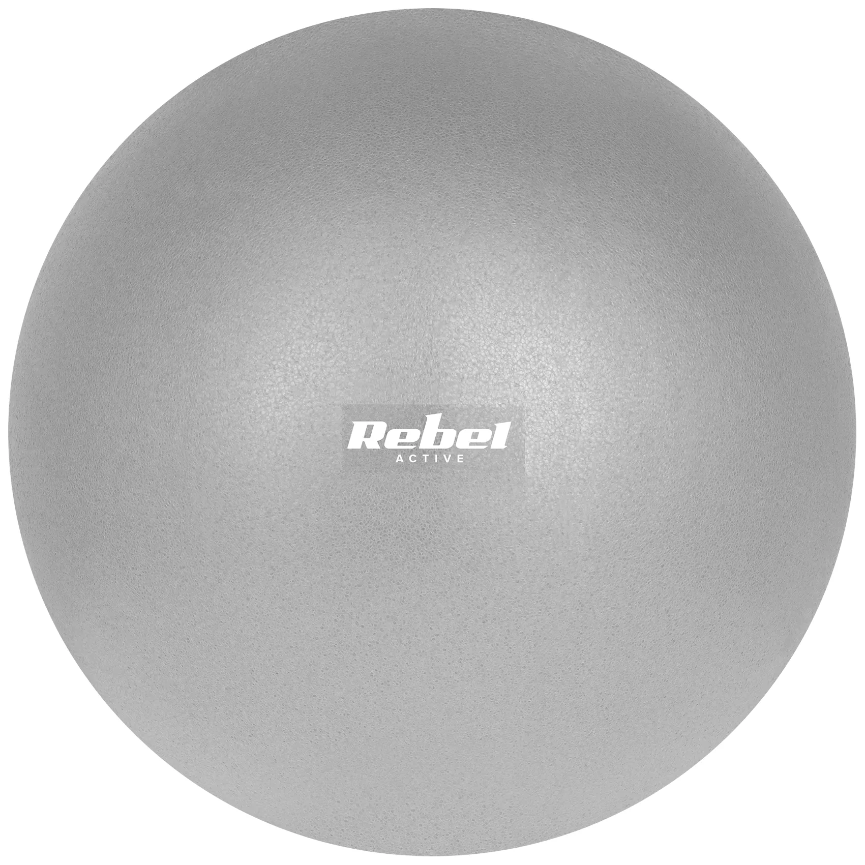 Mini piłka gimnastyczna do pilates rehabilitacyjna 25cm, kolor szary , REBEL ACTIVE - obrazek 3