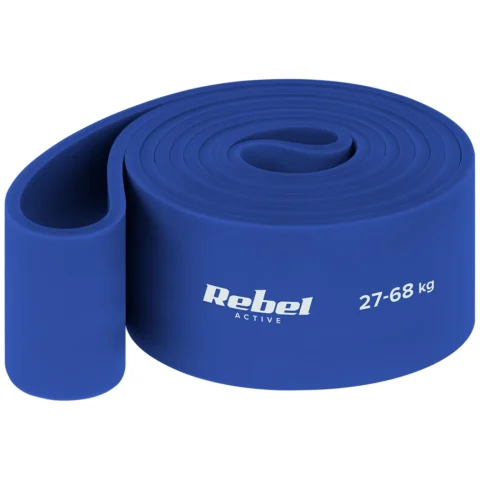 Guma do ćwiczeń TPE - Power Band PT-6, niebieska 27-68 kg REBEL ACTIVE