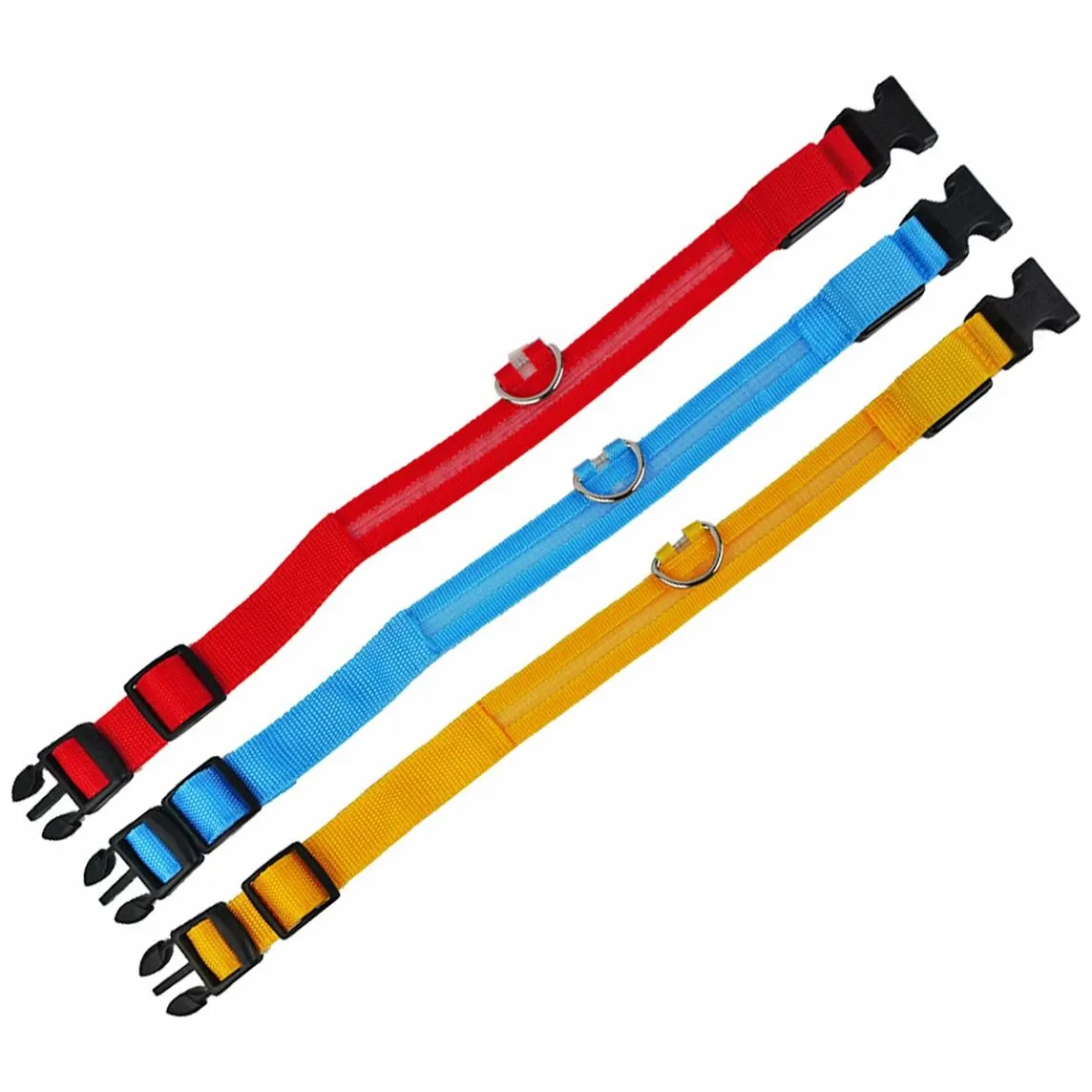 AG232 Obroża świecąca led 32-37cm red - obrazek 4