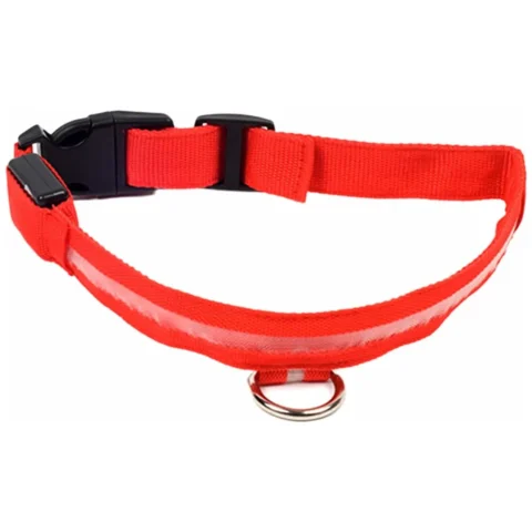 AG232 Obroża świecąca led 32-37cm red