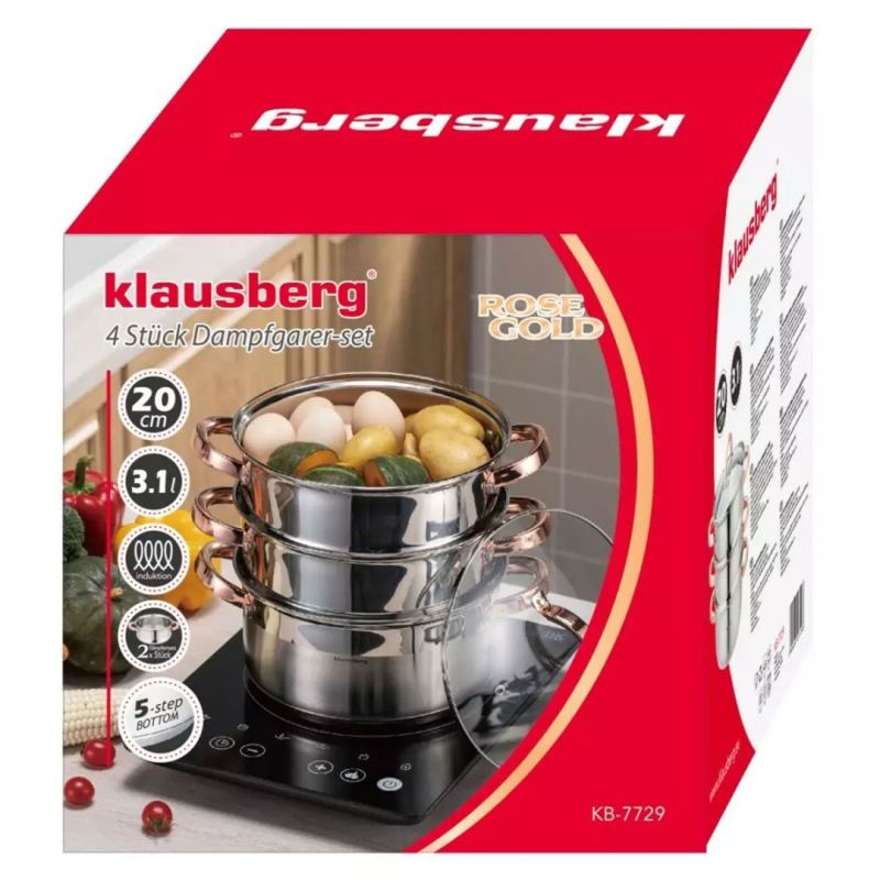 GARNEK NA PARĘ KLAUSBERG 4 ELEM. 20cm KB-7729 ROSE GOLD - obrazek 6