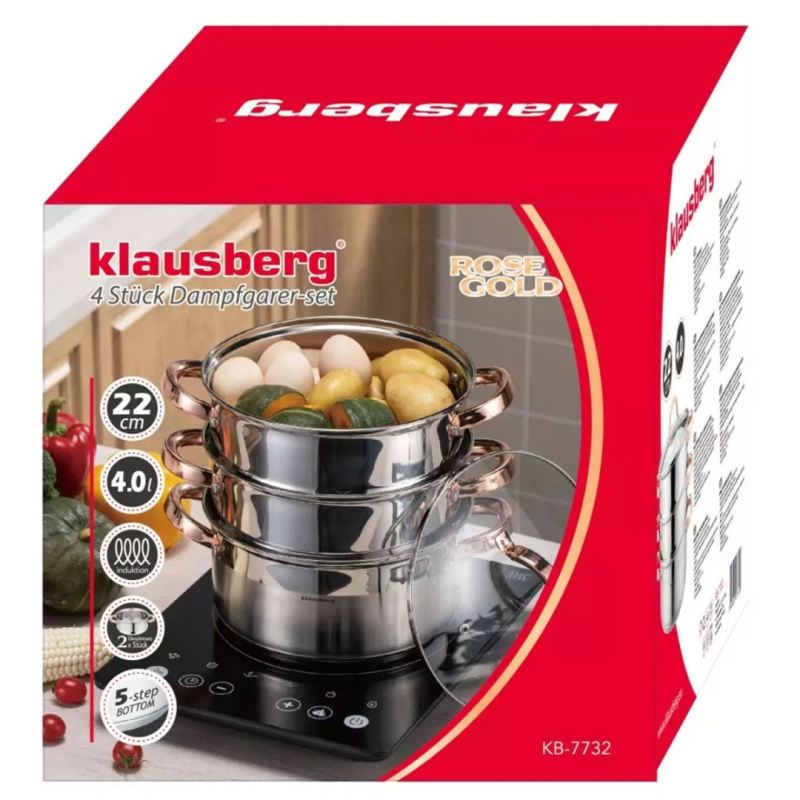 GARNEK NA PARĘ KLAUSBERG 4 ELEM. 24cm KB-7735 ROSE GOLD - obrazek 6