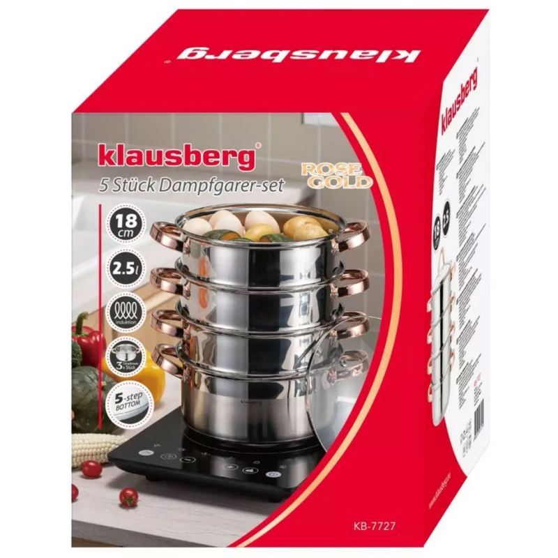 GARNEK NA PARĘ KLAUSBERG 5 ELEM. 18cm KB-7727 ROSE GOLD - obrazek 6