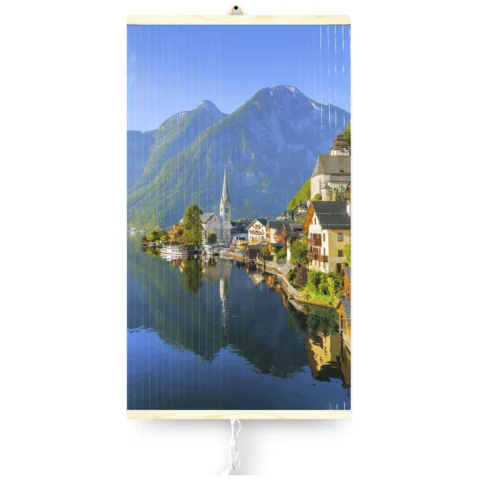 Grzejnik na podczerwień - giętki panel grzewczy 430W TRIO wzór 13 wioska, wymiary 100x57cm z regulatorem