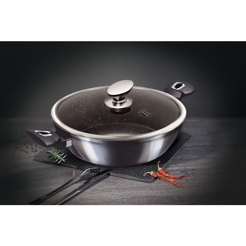 GARNEK GRANITOWY 24cm BERLINGERHAUS BH-6897 CARBON PRO - obrazek 4