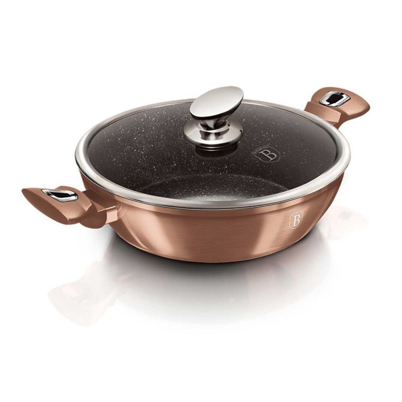 GARNEK GRANITOWY 28cm BERLINGER HAUS BH-1519 ROSE GOLD - obrazek 3