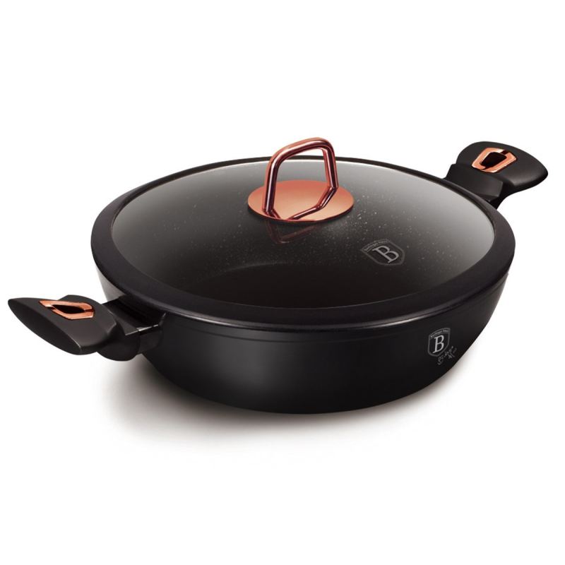 GARNEK GRANITOWY 28cm BERLINGER HAUS BH-1640 BLACK ROSE - obrazek 2