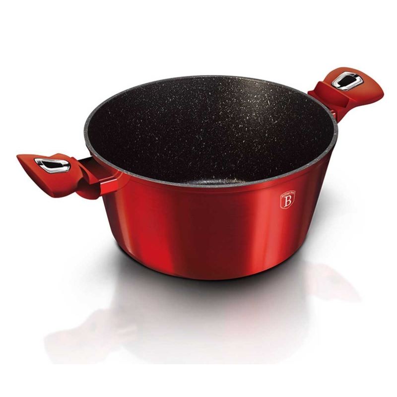GARNEK GRANITOWY 28cm BERLINGER HAUS RED METALLIC LINE BH-1258 - obrazek 6
