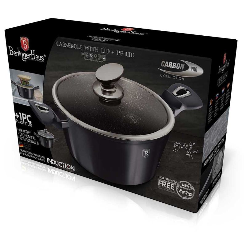 GARNEK GRANITOWY 28cm BERLINGERHAUS BH-6894 CARBON PRO - obrazek 6