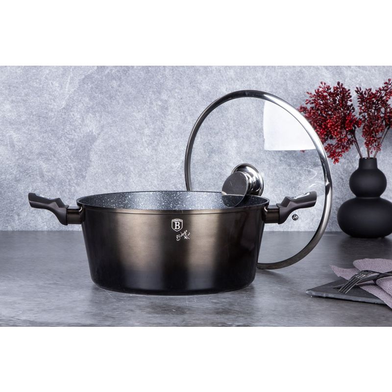 GARNEK GRANITOWY 28cm BERLINGERHAUS BH-6606 SHINY BLACK - obrazek 12