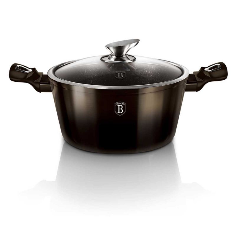 GARNEK GRANITOWY 28cm BERLINGERHAUS BH-6606 SHINY BLACK - obrazek 5