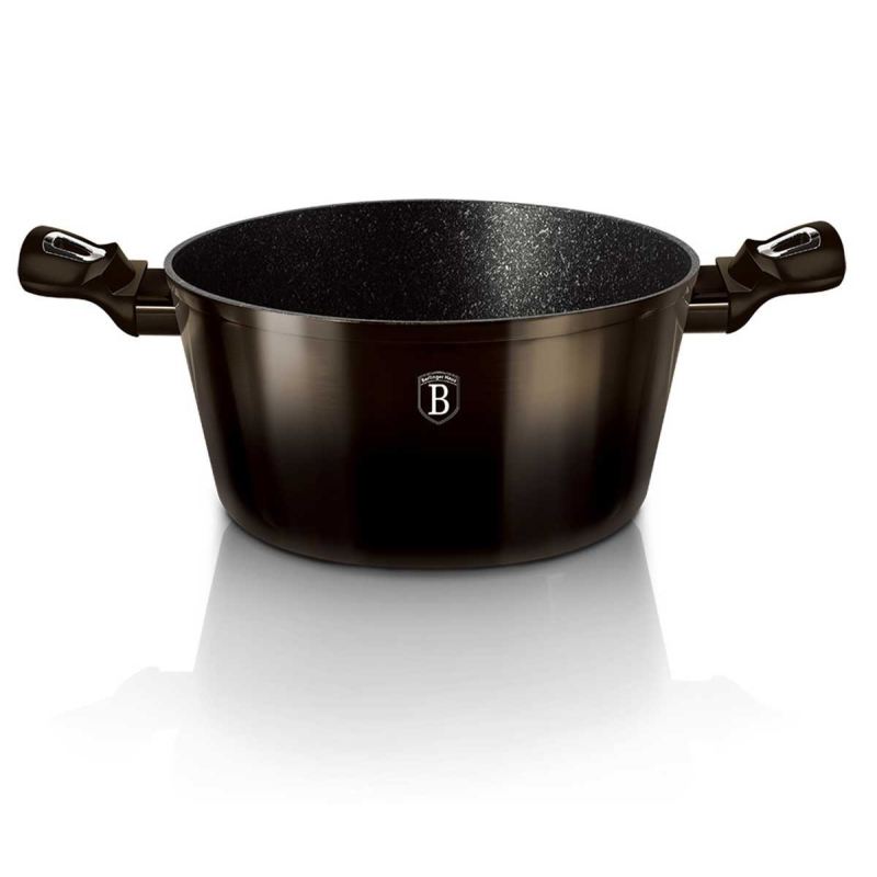 GARNEK GRANITOWY 28cm BERLINGERHAUS BH-6606 SHINY BLACK - obrazek 6
