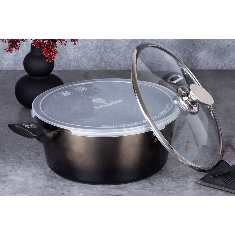 GARNEK GRANITOWY 28cm BERLINGERHAUS BH-6606 SHINY BLACK - obrazek 8