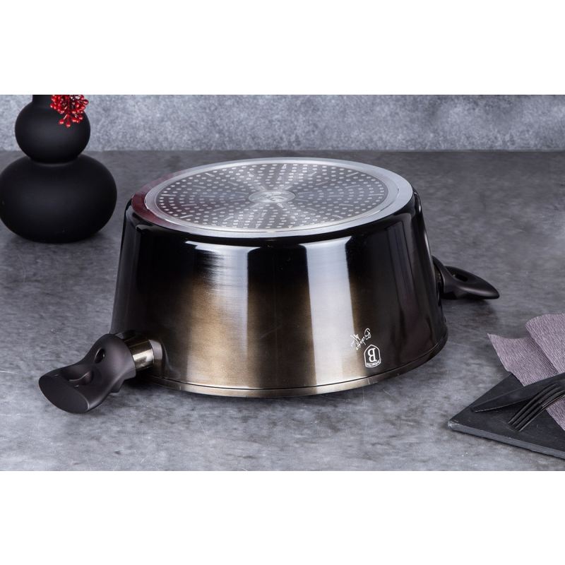 GARNEK GRANITOWY 28cm BERLINGERHAUS BH-6606 SHINY BLACK - obrazek 9