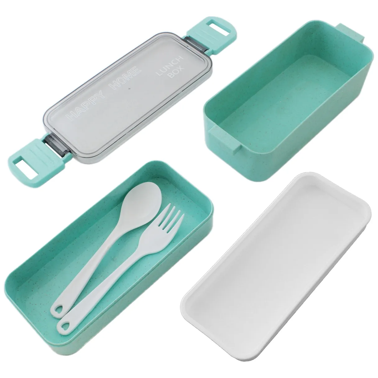 AG479L Pojemnik 750ml lunch box green - obrazek 3