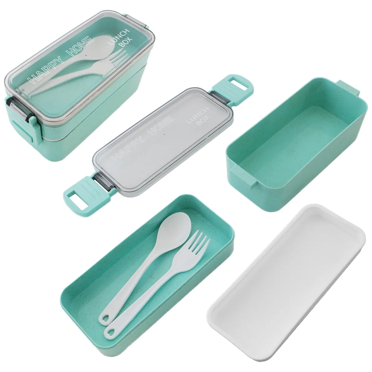 AG479L Pojemnik 750ml lunch box green - obrazek 4