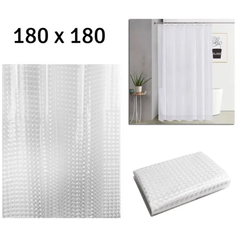 AG655D Zasłona prysznicowa 180x200cm