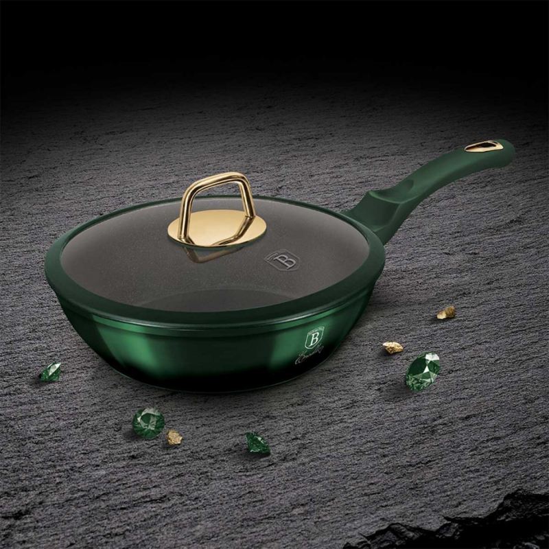 PATELNIA TYTANOWA BERLINGER HAUS 24cm BH-6049 EMERALD - obrazek 2