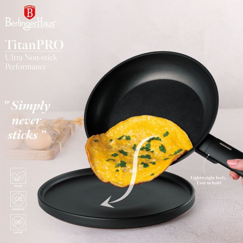 PATELNIA TYTANOWA 28cm BERLINGER HAUS BH-8024 LEONARDO - obrazek 5