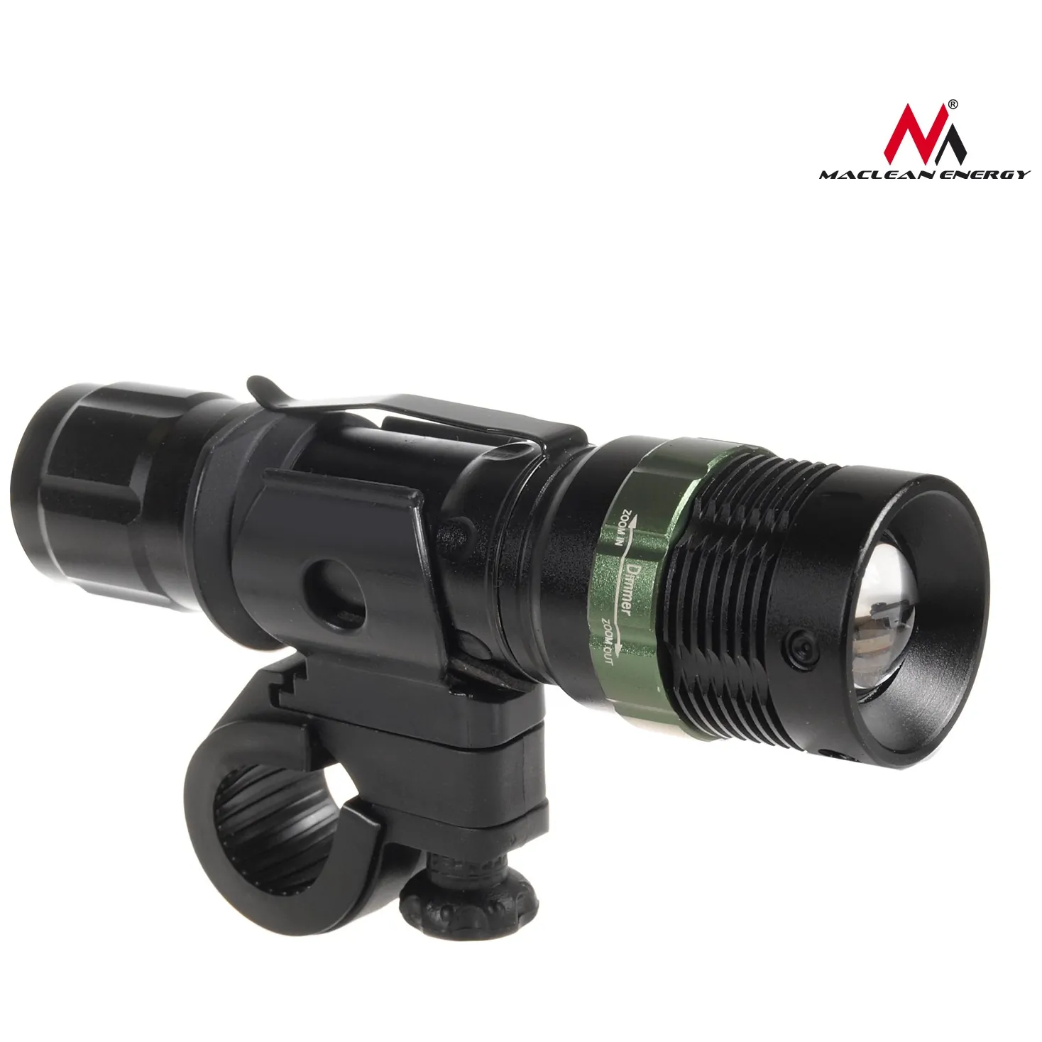 Latarka LED Maclean, Rowerowa, Ładowarka zestaw, Cree 200 lumen, MCE175 - obrazek 3
