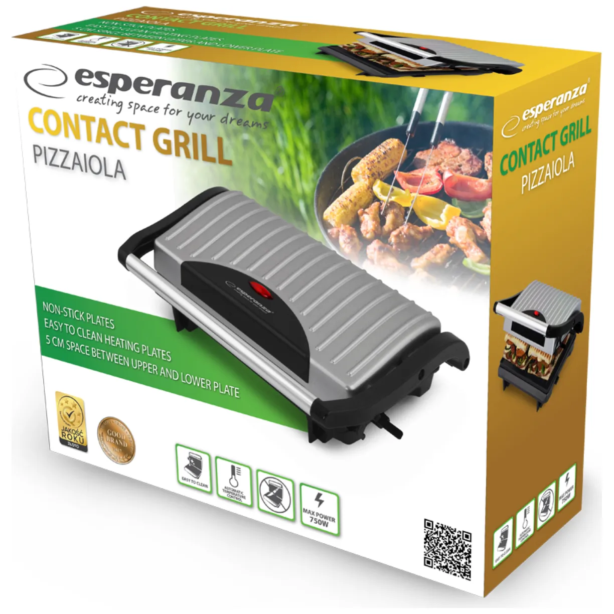 EKG005 Esperanza grill kontaktowy pizzaiola - obrazek 3