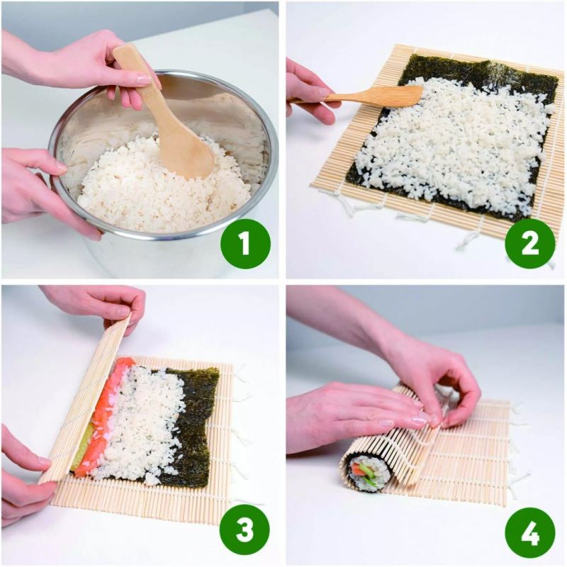 ZESTAW DO ROBIENIA I PODAWANIA SUSHI KINGHOFF KH-1704 - obrazek 5