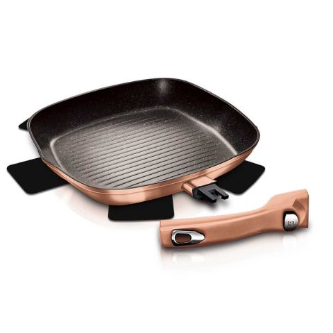 PATELNIA GRILLOWA 28cm BERLINGER HAUS ROSE GOLD BH-1950
