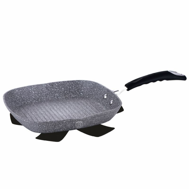 PATELNIA GRILLOWA GRANITOWA BERLINGER HAUS 28cm BH-1163 STONE TOUCH - obrazek 2