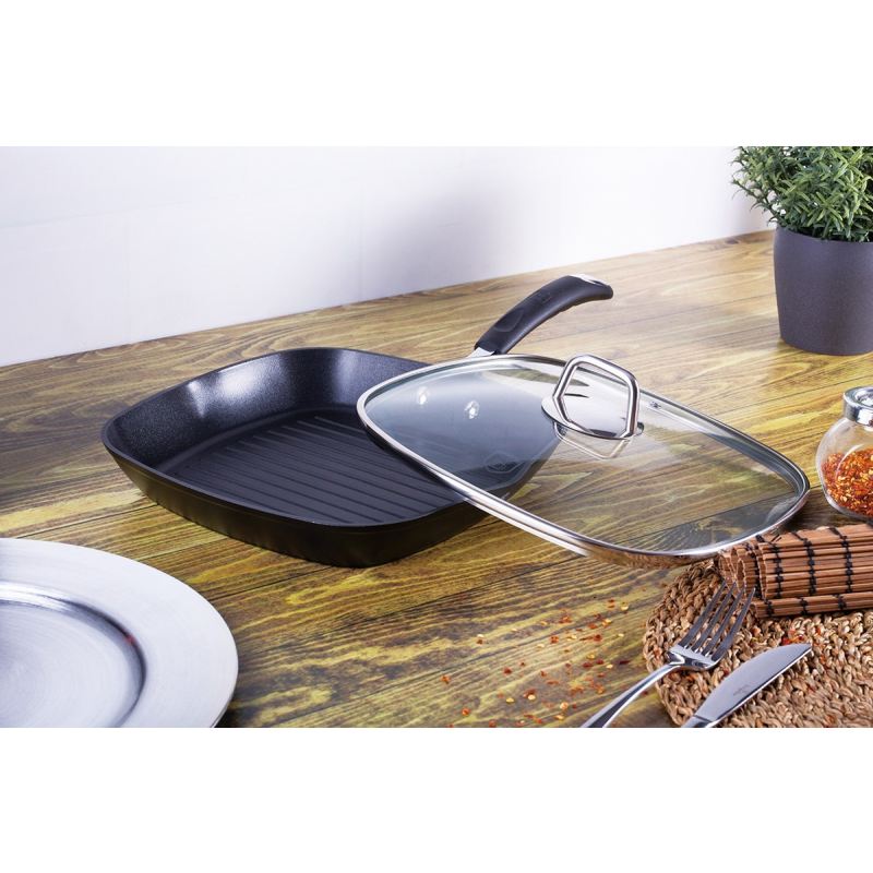 PATELNIA GRILLOWA GRANITOWA 28cm BERLINGERHAUS BH-6130 - obrazek 2