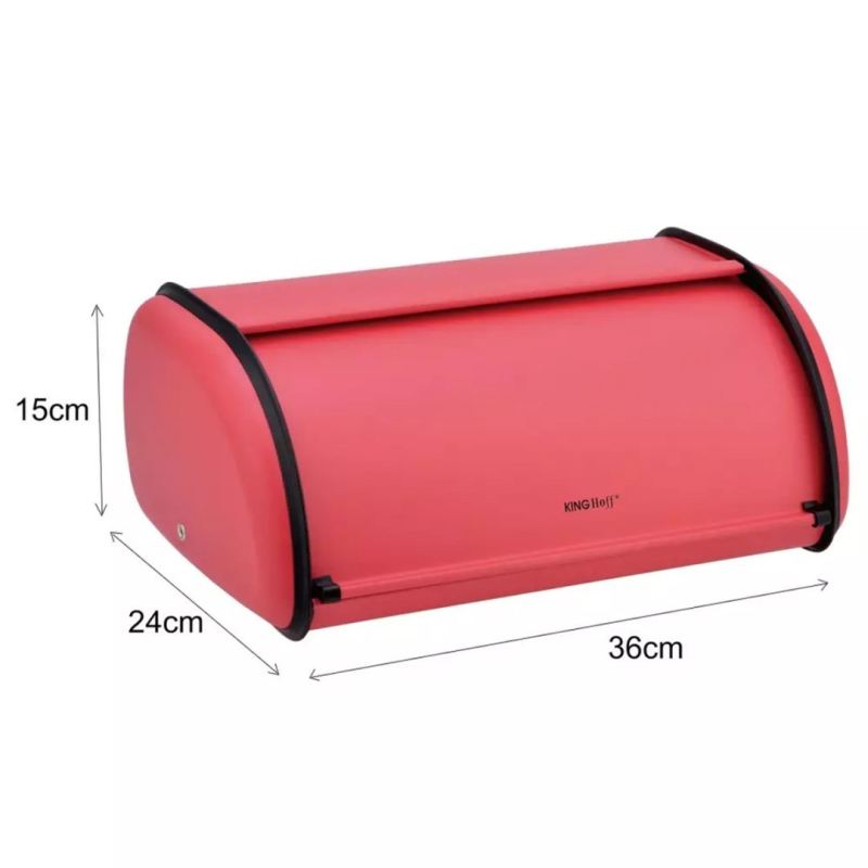 CHLEBAK STALOWY KINGHOFF KH-1753 czerwony - obrazek 2