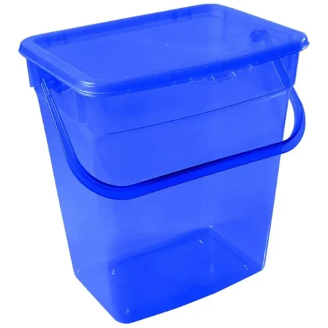 Pojemnik na proszek Plast Team 6L transparentny granatowy