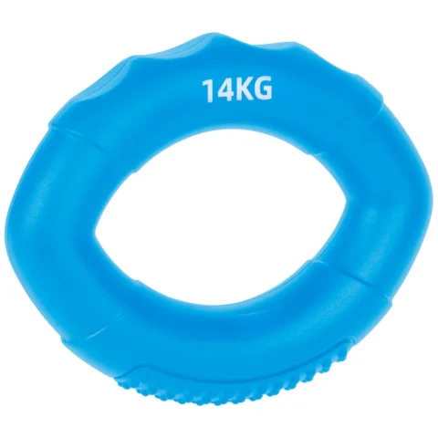 Silikonowy ściskacz do rąk do rehabilitacji rąk, 0 - 14 kg , niebieski , REBEL ACTIVE