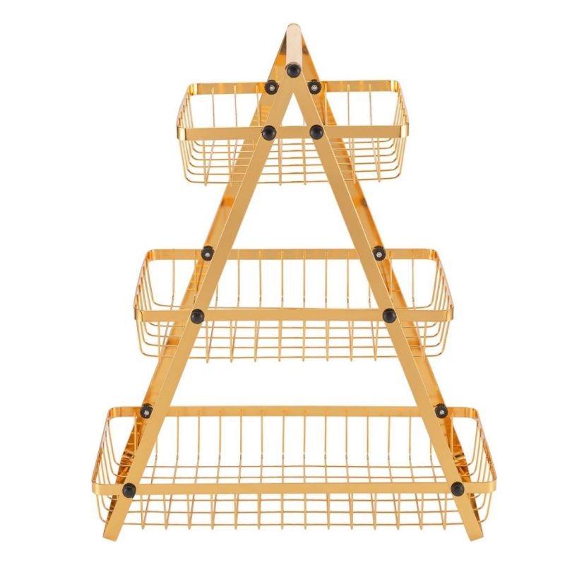 KOSZYK PIĘTROWY NA OWOCE PRZYPRAWY LOFT E-8181 - obrazek 4