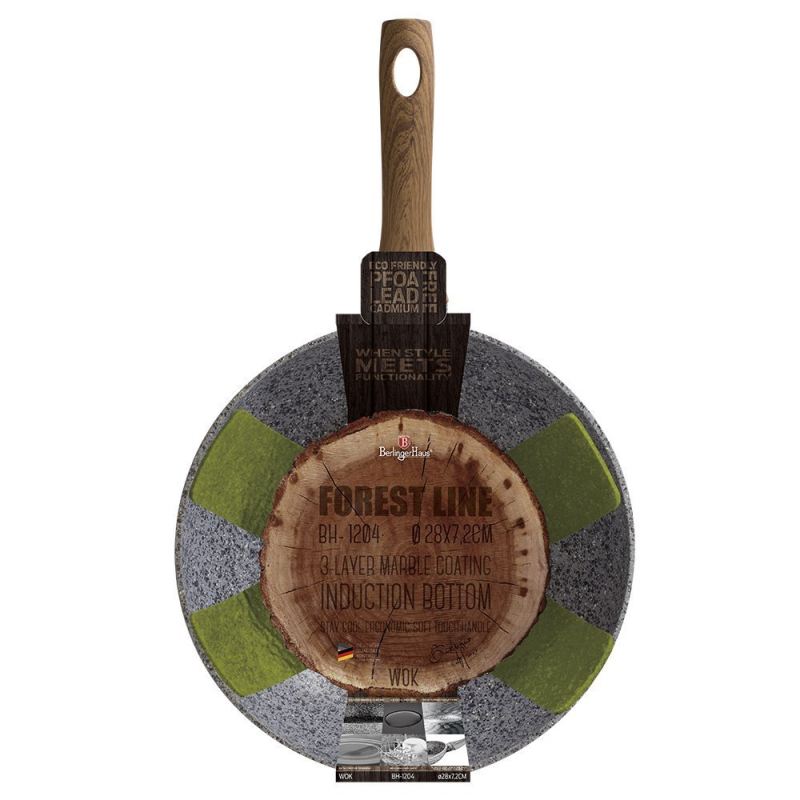 WOK GRANITOWY 28cm BERLINGER HAUS FOREST LINE BH-1204 - obrazek 3