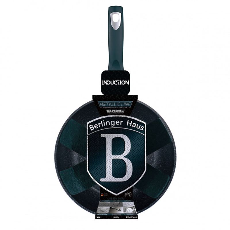 WOK GRANITOWY 30cm BERLINGER HAUS BH-6114 AQUAMARINE - obrazek 4