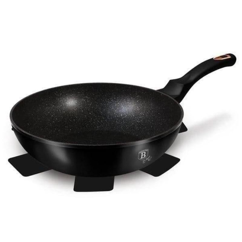 WOK GRANITOWY 30cm BERLINGER HAUS BLACK ROSE BH-6178 - obrazek 6