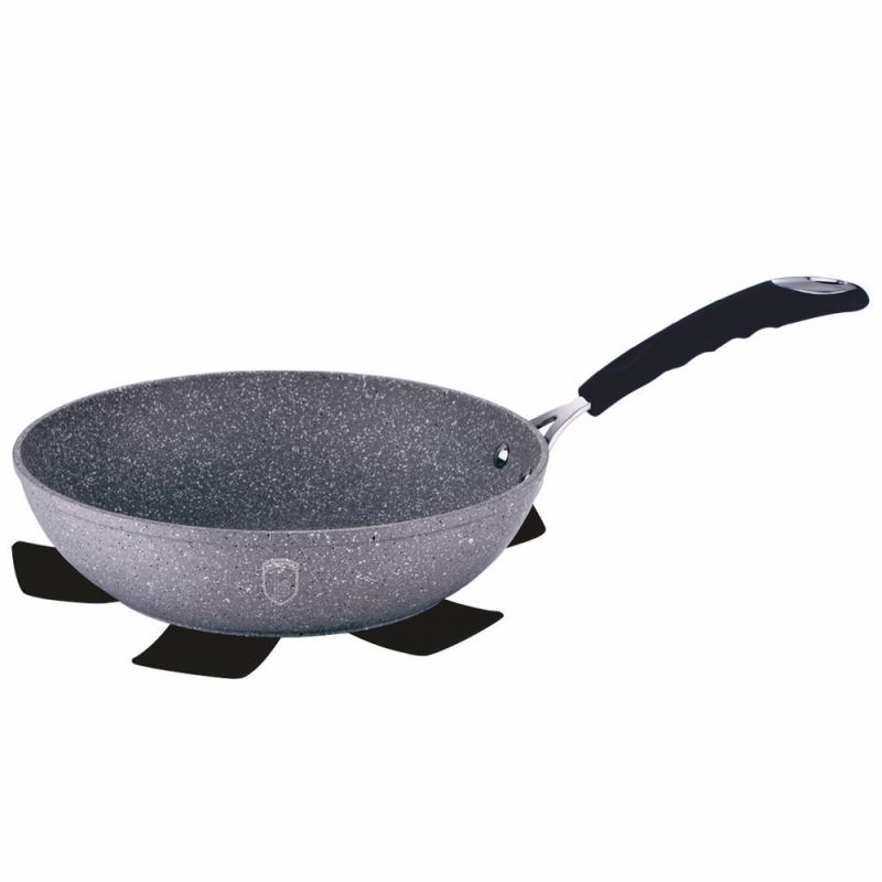 WOK GRANITOWY BERLINGER HAUS 28cm BH-1159 STONE TOUCH - obrazek 3