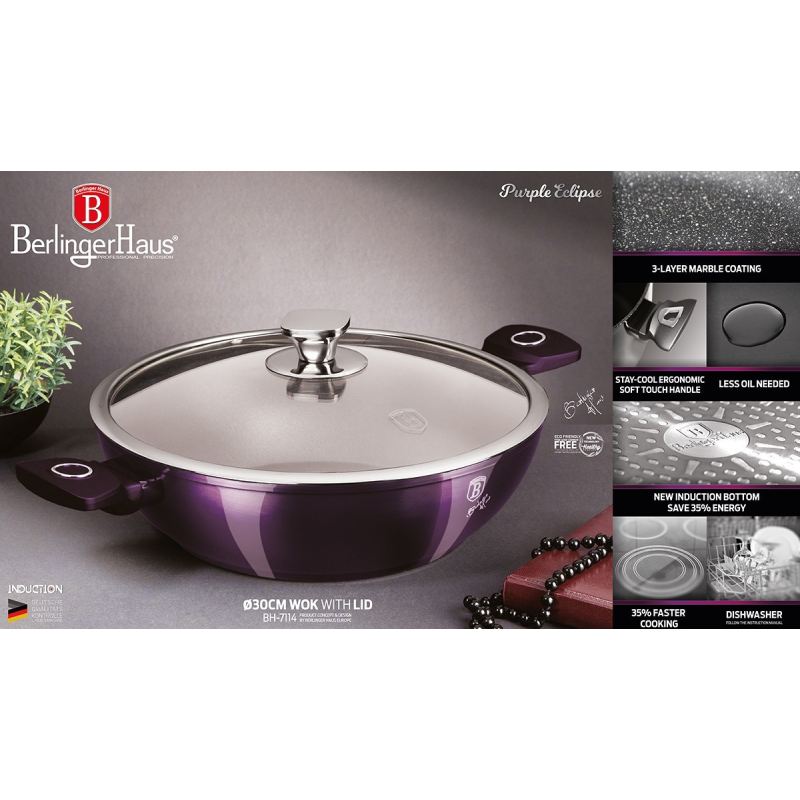 WOK GRANITOWY 30cm BERLINGER HAUS BH-7114 - obrazek 3