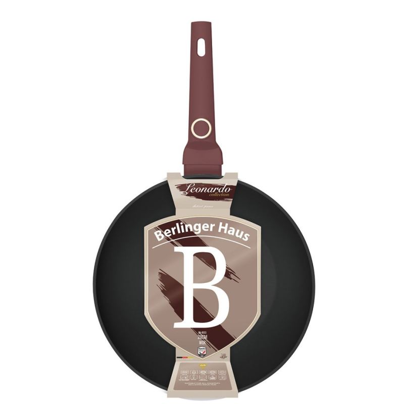 WOK TYTANOWY 28cm BERLINGER HAUS BH-8033 LEONARDO - obrazek 6