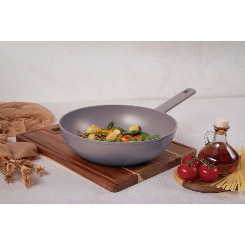 WOK TYTANOWY 28cm BERLINGER HAUS BH-8093 TAUPE - obrazek 4