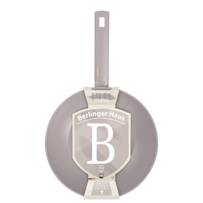 WOK TYTANOWY 28cm BERLINGER HAUS BH-8093 TAUPE - obrazek 5