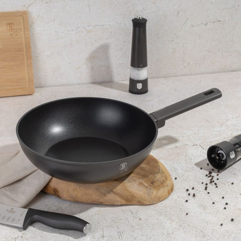 WOK TYTANOWY 28cm BERLINGER HAUS BH-8123 ANTRACIT - obrazek 4