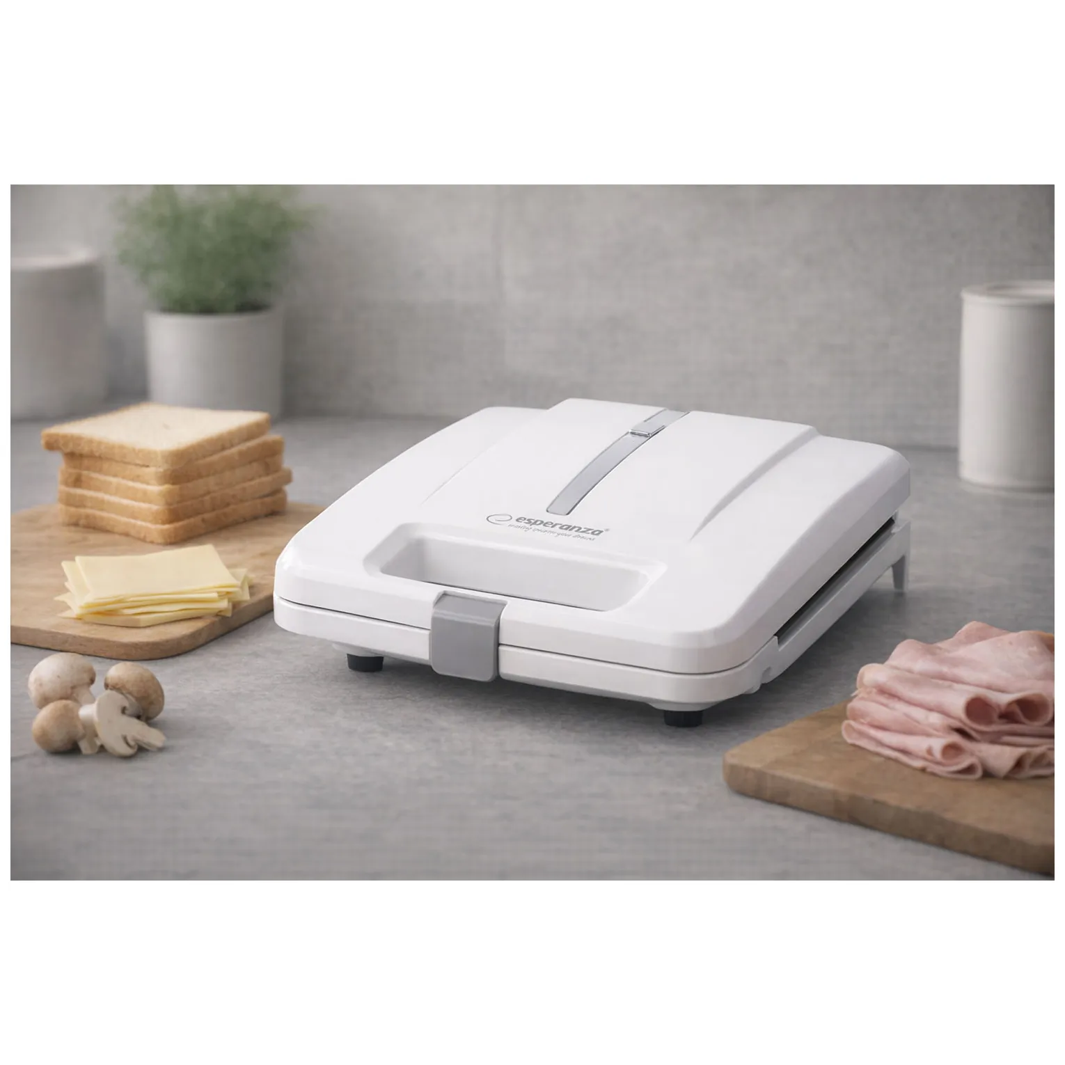 EKT010W Esperanza opiekacz do kanapek parmigiano 1000w biały - obrazek 7