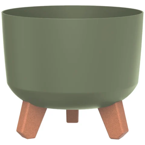 Doniczka Gracia DGRL200 - ziemisty zielony śr. 200 mm