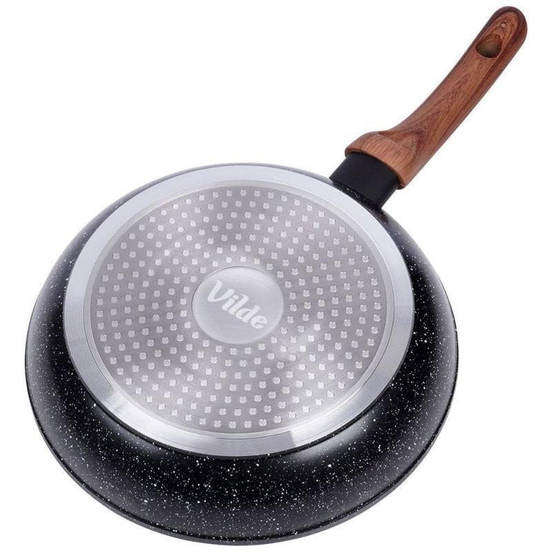 ZESTAW 3 PATELNI GRANITOWYCH BLACK&WOOD 20/24/28 cm 199011 - obrazek 10