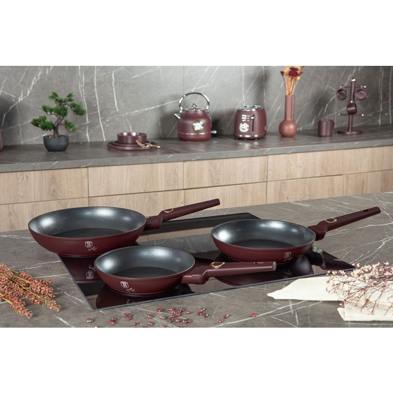 ZESTAW 3 PATELNI TYTANOWYCH BERLINGER HAUS BH-8048 LEONARDO - obrazek 2