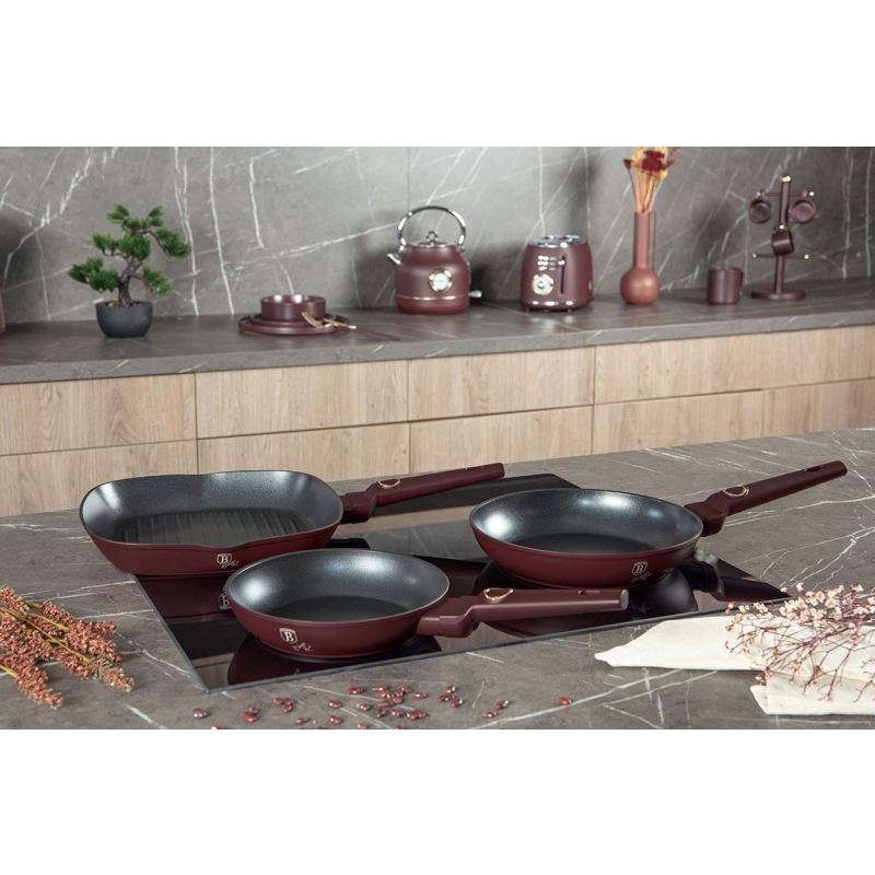 ZESTAW 3 PATELNI TYTANOWYCH BERLINGER HAUS BH-8049 LEONARDO - obrazek 2