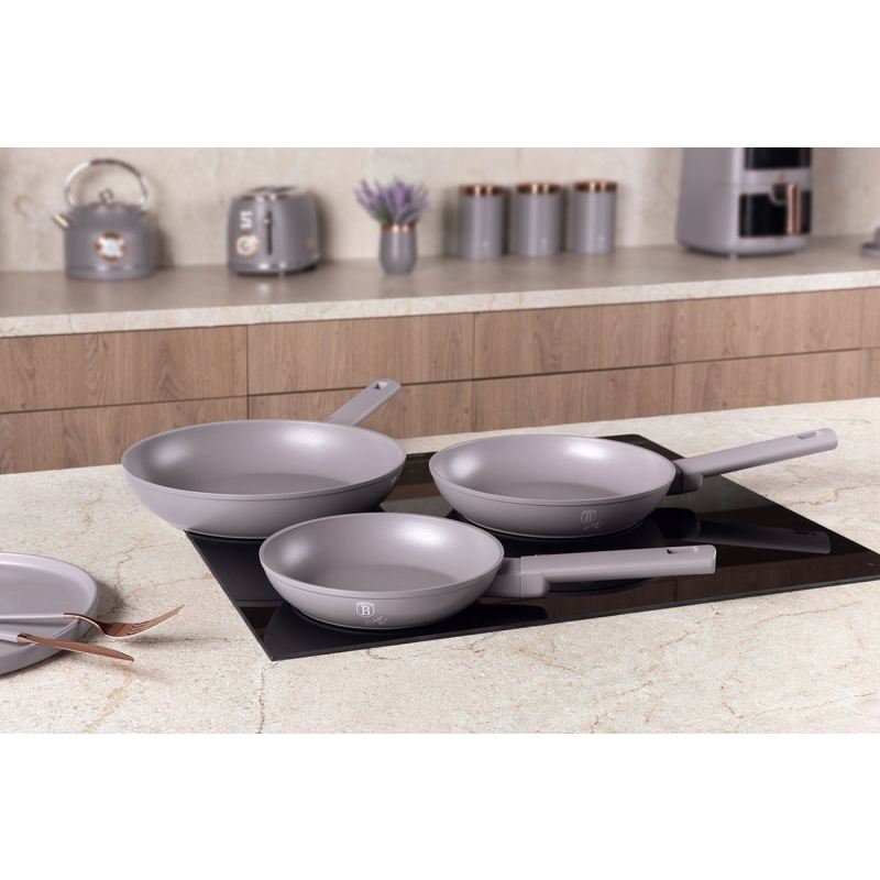 ZESTAW 3 PATELNI TYTANOWYCH BERLINGER HAUS BH-8108 TAUPE - obrazek 2