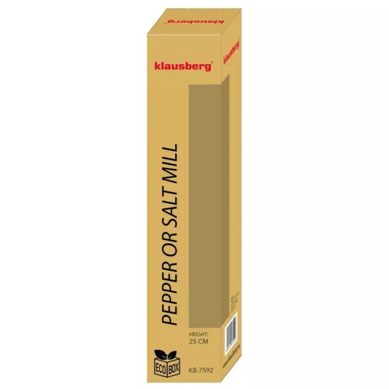 AKACJOWY MŁYNEK DO PIEPRZU SOLI 25cm KLAUSBERG KB-7592 - obrazek 4